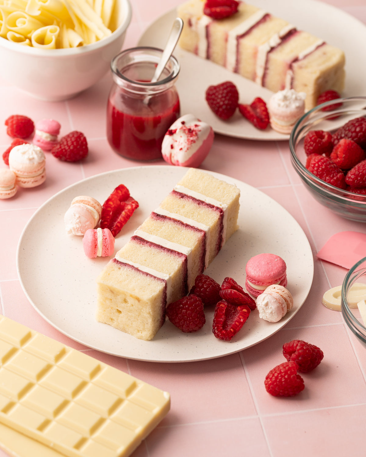Raspberry White Chocolate Cake
