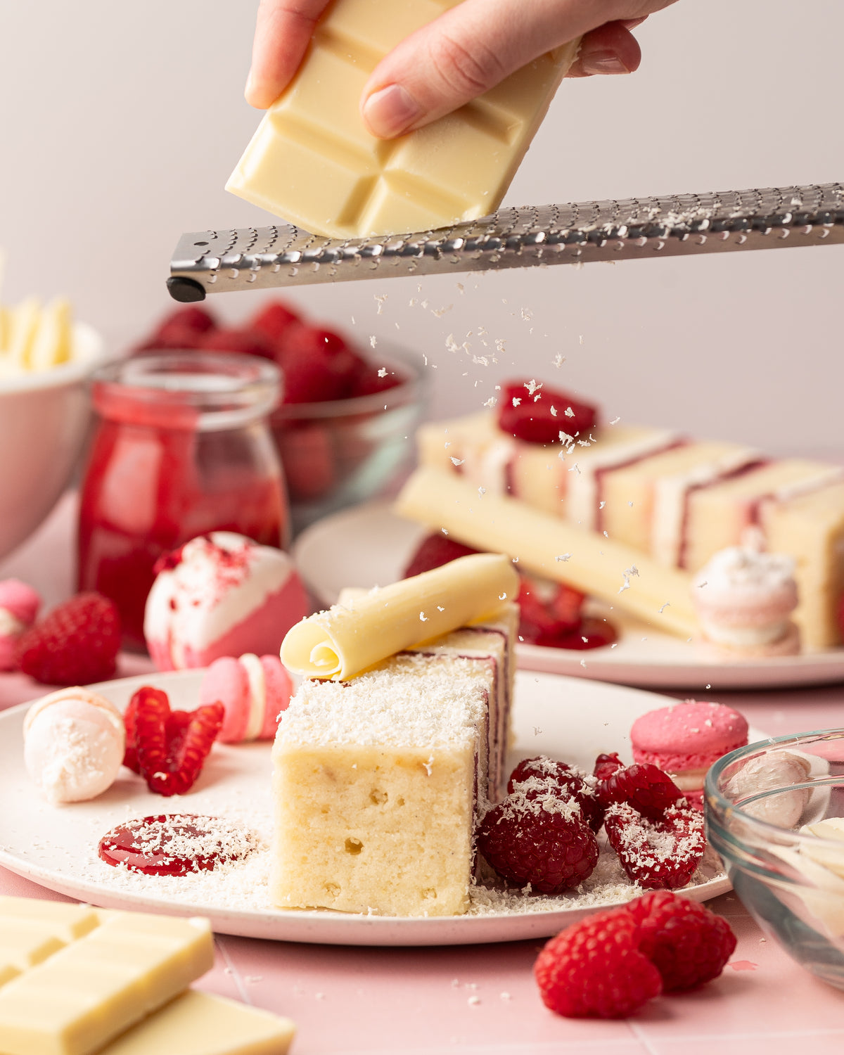 Raspberry White Chocolate Cake